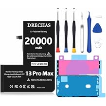 [20000mAh]Battery for iPhone 13 Pro Max, Upgraded Capacity Li-Polymer Replacement Battery for iPhone 13 Pro Max Models A2645, A2644, A2643, A2641, A2484 with Complete Professional Repair Tool Kit