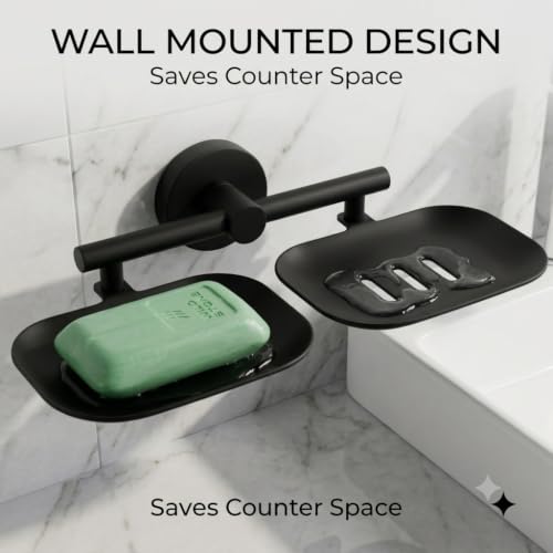 Image of iSTAR Stainless Steel 304 Grade Bathroom Soap Holder /Soap Stand /Soap Dish for Bathroom /Bathroom Accessories Multicolor