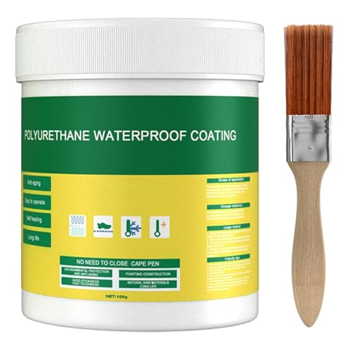 Polyurethane Waterproof Coating, Waterproof Insulating Sealant, Waterproof Sealing Glue Set, Adhesive Polyurethane Leak-Proof Coating, Multifunctional Transparent Waterproof Sealant Paste (1PC, 100g)