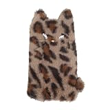 フレンズヒル FEEL WARM 指ぬきグローブ ネコファーフレンズ ブラウン YW-202-528