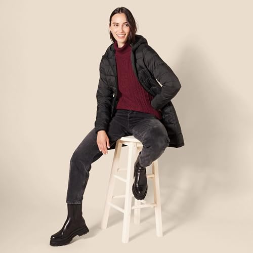 Image of Amazon Essentials Women's Long Sleeve Fisherman Cable Knit Turtleneck Sweater (Available in Plus Size)