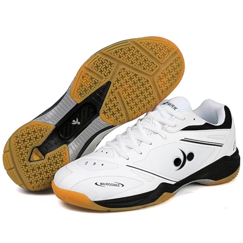 Hiuzylqx Zapatillas de Pickleball para Hombre, Antideslizantes, Ligeras, para Tenis de Interior, ráquetbol, ​​Squash, Voleibol y Pickleball,A,42 EU
