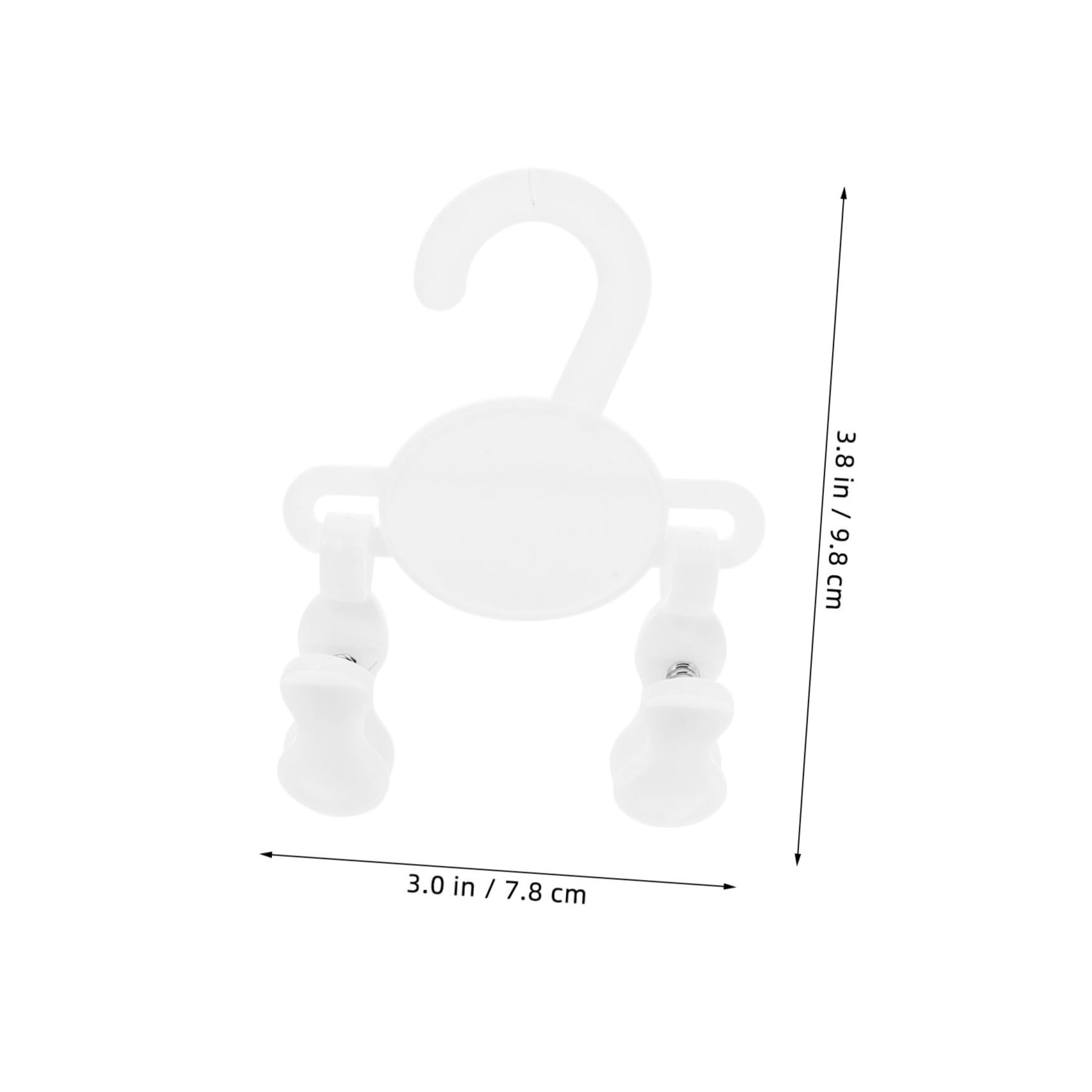 ABOOFAN 10 Pcs Non Slip Shoe Hangers with Clips Plastic Clothes Drying Rack for Versatile Design for Slippers Socks Items Space Saving Storage