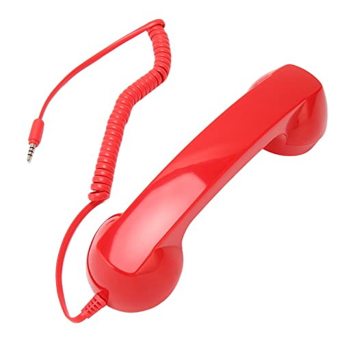 Combiné Téléphonique Rétro 3,5 Mm, combiné Téléphonique Rétro Vintage, Récepteur de combiné de Téléphone Portable ABS, pour Téléphones Portables...