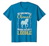 T-shirt génial de cavalier pour homme, femme et enfant, comme pour les filles et les garçons qui aiment monter à cheval. Cadeau pour amateurs de chevaux est un cadeau d'anniversaire idéal pour les propriétaires et les amateurs de chevaux