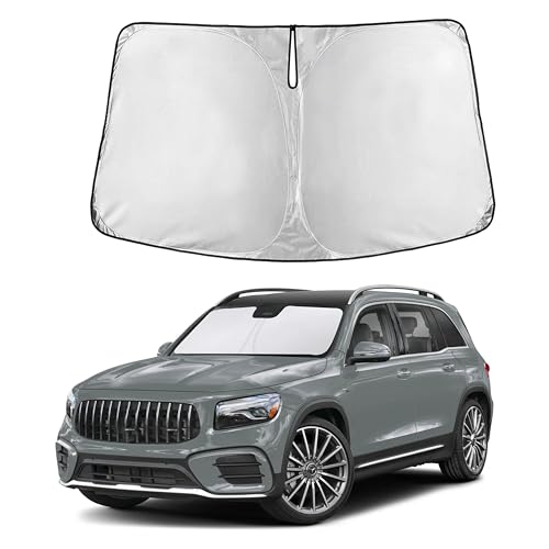 Image of Autovir Windshield Sun Shade Fit for 2020-2024 2025 2026 Mercedes-Benz Glb Sunshade, Front Car Window Shades Sun Visor, Blocks UV Rays & Heat, Car Accessories