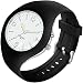 Armbanduhr mit Silikonarmband IP68 Wasserdicht Analog Quarz Uhr für Damen Herren Mädchen Jungen Leuchtziffern Farbig Schwarz Weiß