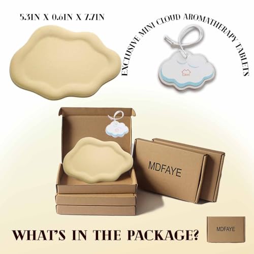 Image of Jewelry Dish Trinket Tray for Women, Ring Dish Holder, Unique Cloud Shape Ceramic Plate Cute Things Vanity Aesthetic Room Decor Mother's Day Birthday (Flocked Custard)
