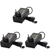 LElCKE Alimentatore 12V 3A 36W | Caricabatterie per Stampante di Etichette, Stampante, Router, Luci LED, Monitor TFT e LCD, Fax, Switch, Hard Disk Esterni (Confezione da 3)