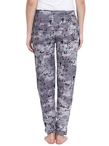 Image of UZARUS Women's Cotton Sleep Sports Track Pants with 2 Zipper Pockets - Pack of 2