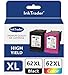 Price comparison product image Ink Trader 62XL Ink Cartridge Replacements for HP 62/XL Black and Colour Remanufactured for HP Envy 5540 5541 5542 5543 5544 5545 5546 5547 5548 5640 5642 5644 5646 7640 OfficeJet 5740 5742