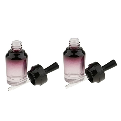 Hellery 2 Stuks Lege Amberkleurige Glazen Pipetfles Etherische Olie Parfum Pipetflesje