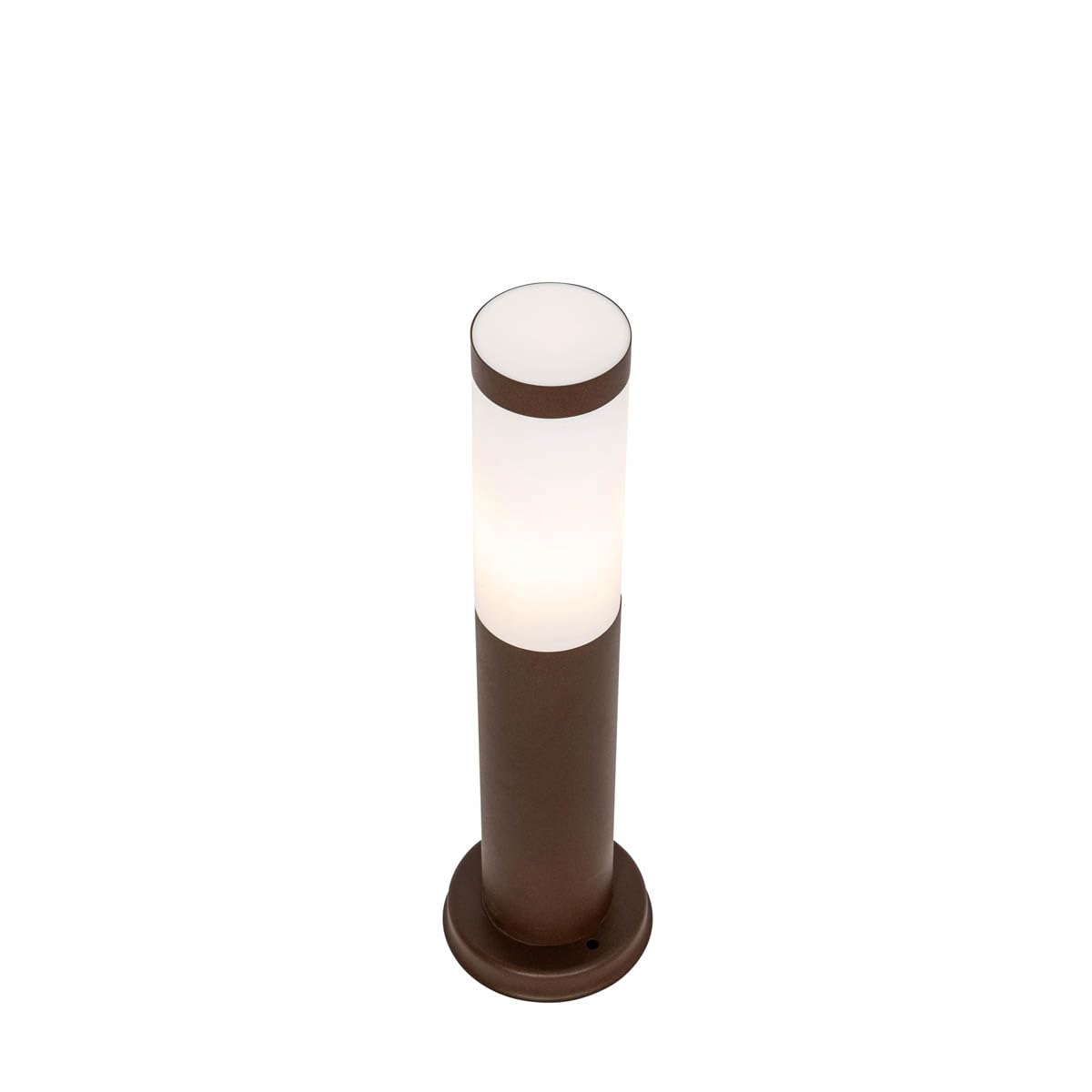 Qazqa rox - Palo da giardino Industriale - 1 luce - Ø 11.9 cm - Ruggine - Industriale - Illuminazione esterna