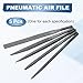 HARFINGTON 5pcs Pneumatic Air File Set 3/16