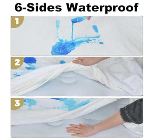 Mattshield Original ULTI001 Mattshield New Ultimate 3-Piece Kit - Bed Bug-Proof Mattress Cover Queen Size 100% Cotton Top + 2 Pillow Protectors With Zipper - 6 Sided Waterproof Encasement thumb #6