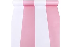 Peel & Stick Pink And White Geometric Pink Wall Paper Decorative Contact...