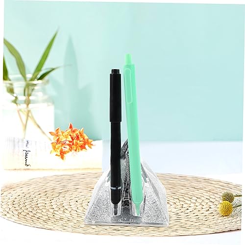 Porte-stylo Tour Eiffel et pyramide citrine, le cadeau de bureau idéal