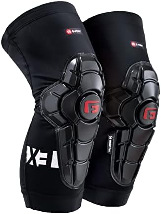 G-Form Pro-X3 Mountain Bike Knee Guards - Knee Pads for Men & Women - Black, Youth S/M
