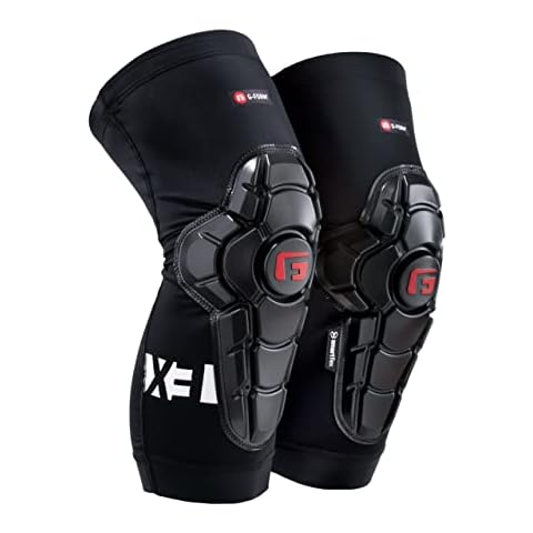 G-Form Pro-X3 Mountain Bike Knee Guards - Biking Knee Guards for Athletes - Knee Compression Sleeve for Mountain Biking & More - Protection Pads for Knee Support - Black, Adult Large Cover