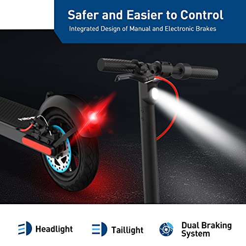 Image of Hiboy S2R Plus Electric Scooter for Adults, 19 MPH, 22-Mile Range | 500W peak motor, removable battery, dual brakes, app control and foldable frame