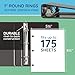 Blue Summit Supplies Mini 3-Ring Binder, Junior 1 Inch, Small 3-Ring Binder, Small Size Fits 5 1/2 x 8 1/2 Paper, Set of Mini Binders Ideal for Playbills or Planner, Black, 6 Pack