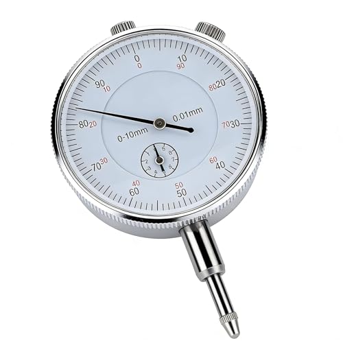 Reloj Comparador Mecánico Dial Indicador 0-10mm, 0.01mm Precisión