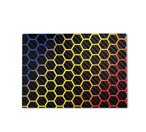 Image of Carbon Fiber Gaming Skin Compatible with HP Envy x360 16 inch (2023) - Primary Honeycomb - Premium 3M Vinyl Protective Wrap Decal Cover - Easy to Apply | Crafted in The USA by MightySkins