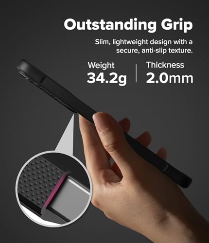 Image of Ringke Onyx for Samsung Galaxy S26 Case Back Cover [Compatible with MagSafe] [Anti-Fingerprint Texture] Slim Lightweight Shockproof with Non-Slip Side Grip - Magnetic Camo Black