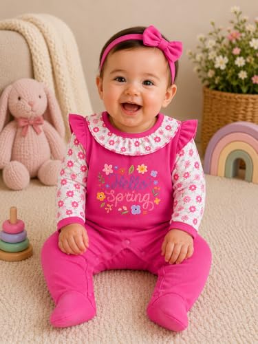 Image of EIO 100% Cotton Rompers Sleepsuits Jumpsuit Night Suits for Infants Newborn Baby Boys & Girls