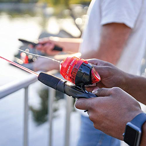 Zebco Dock Demon Spinning Reel or Spincast Reel and Fishing Rod Combo