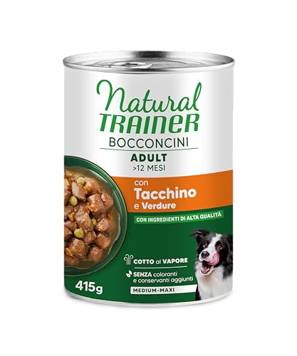 Natural Trainer Bocconcini per Cane Medium & Maxi con Tacchino - 12 x 415g