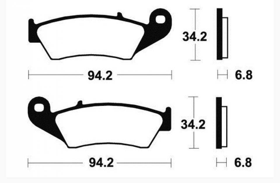 Coppia Di Pastiglie Freno Anteriore per Moto Yamaha 250 Wr-F 2001 Per 2016 Tecnium MO194
