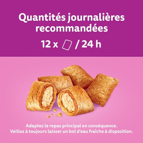 Friandises poulet fromage chat adulte Whiskas Temptations, évitez le gaspillage avec le maxi pack - 11