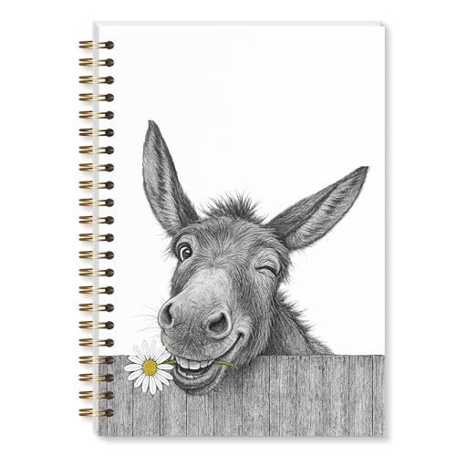 Joli journal kawaii âne pour adolescente | Cadeau idéal carnet à spirale esthétique pour fille