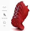 Damyuan Running Shoes for Women Tennis Sneakers Slip on Walking Lightweight Comfortable Athletic Gym Summer Casual Workout Shoes Mesh Shoes, 36 Red, 5.5 UK #4