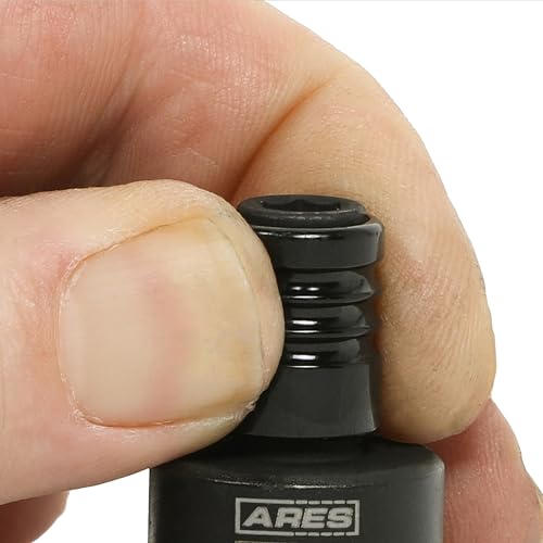 Image of ARES 22035 - 3-Piece Impact Grade Quick Release Bit Holder Set - 1 /4-Inch, 3 /8-Inch, and 1 /2-Inch Drive - Compatible With 1 /4-Inch Hex Shank Bits - Quick Release Mechanism for Rapid Attach and Release