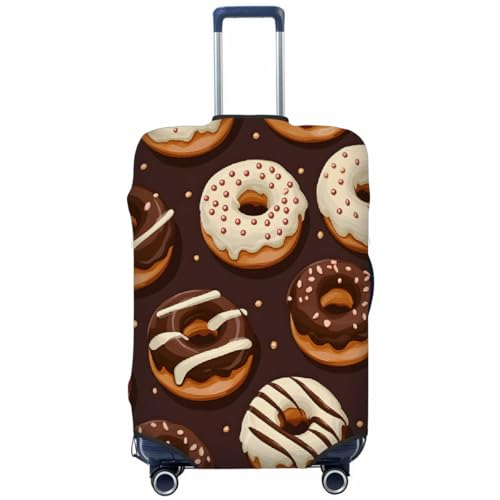 Dessert Donut Stretchable Luggage Covers for Suitcase TSA Approved, Dust Proof and Scratch Resistant Travel Luggage Protector for Carry On (29-32 in)