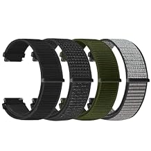 20mm Watch Bands for Garmin Vivoactive 6/Vivoactive 5/3/Garmin Venu/Venu Sq 2/Forerunner 570 42mm/Forerunner 55/165/645/245 Music for Men Women, 20mm Watch Straps for Amazfit Active 2/Active