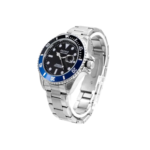 BRUNO MILANO Store BRUNO MILANO Men's Dual Tone Quartz Watch - Black - Image 3
