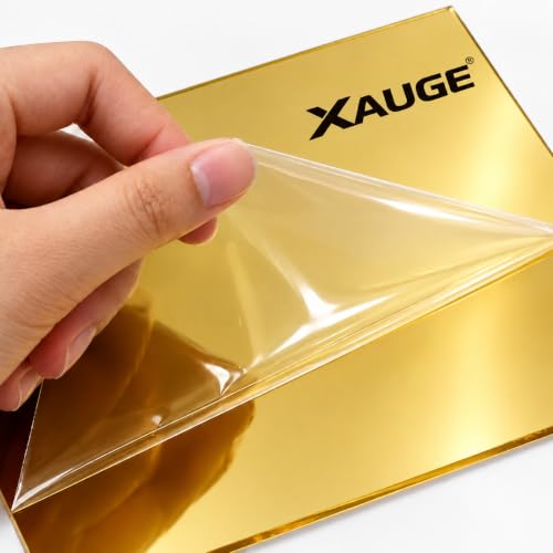Image of XAUGE Acrylic Swastik Adhesive Sticker Gold 10x10 cm Set of 1