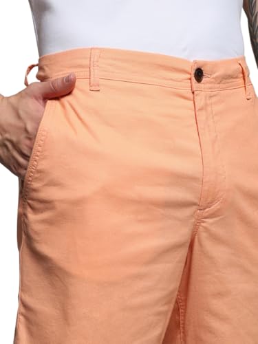 Image of Jack & Jones Men Solid Regular Fit Mid Rise Chino Shorts
