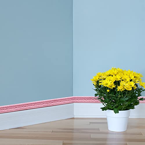 Adesivos de parede decoração linha de acabamento de parede borda de rodapé padrão 3D adesivo decorat