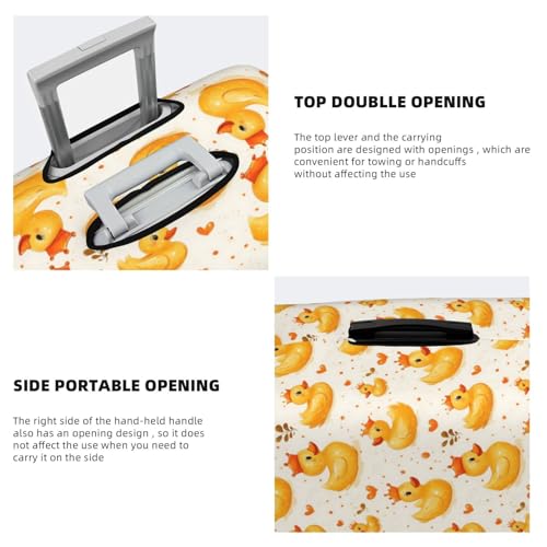 Luggage Cover Protector - Crown Cute Duck Print Suitcase Covers for Luggage Fit 29-32 Inch Suitcase4