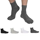 Toe socks Cotton Running Five Finger Socks For Men Women Sport Socks 4 Pack 25cm ～ 27cm