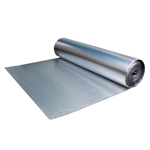 Rouleau isolant réfléchissant pare-vapeur radiant 1x8m pour l'isolation thermique hiver