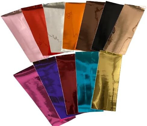 Miniatura 3 de The Yard - Tela de tapicería de vinilo reflectante cromado dorado, 54 pulgadas