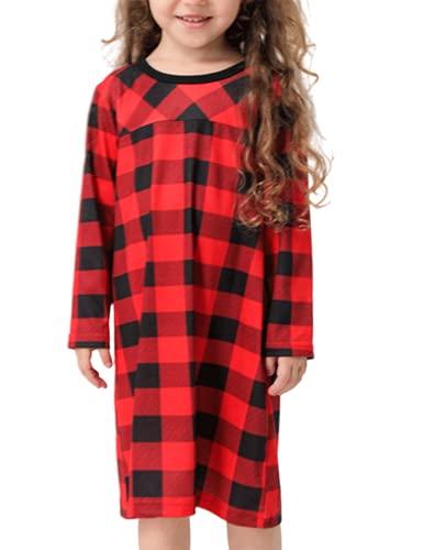 BZSFW Conjunto de pijamas de Natal combinando para a família, pijamas xadrez de búfalo vermelho, pij