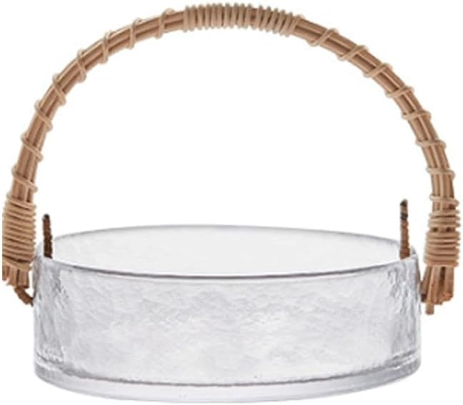 Glass Fruit Plate Creative Light Luxury Home Living Room Snack Pastry(Style2)