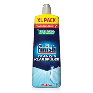 Finish Glanz- & Klarspüler – Für strahlendes und trockeneres Geschirr ohne Wasserflecken – Megapack mit 1 x 750 ml