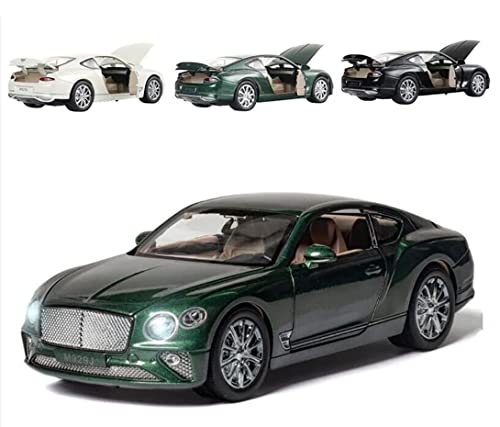 Image of 1:24 Scale Big Bentley Continental GT Toy Car | Metal Pullback Diecast Car for Kids with Openable Doors, Sound, Light Effects Toy for Car Enthusiasts (Color As Per Available),multicolor